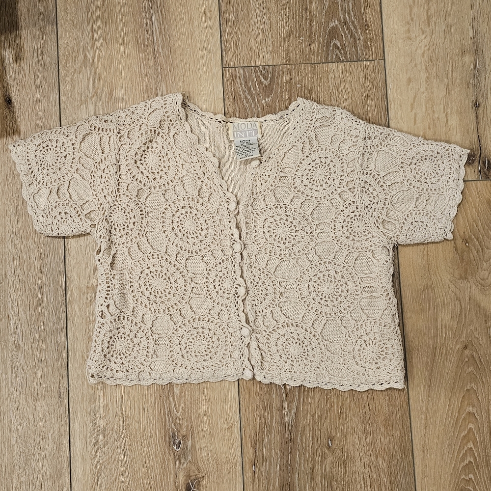 Vintage Crochet Crop Top